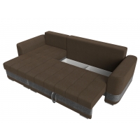 Угловой диван Честер рогожка (коричневый/серый)  - Изображение 5